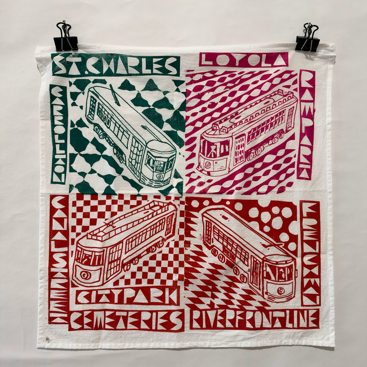NOLA Streetcar towel